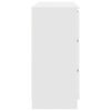 vidaXL Credenza Bianca 100x35x76 cm in Legno Multistrato