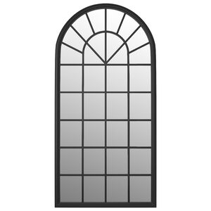 vidaXL Specchio Nero 90x45 cm Ferro per Uso Interno