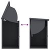 vidaXL Cassetta per pacchi Antracite 47.5 x 38 x 59 cm Acciaio