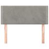 vidaXL Testiera Grigio Chiaro 100x5x78/88 cm in Velluto