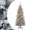 vidaXL Albero di Natale artificiale con palline 150 cm 150 LED