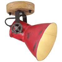 vidaXL Lampada a Parete 25 W Rosso Anticato 11,5x11,5x25 cm E27