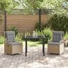 vidaXL Set da Pranzo per Giardino 3 pcs Beige e Grigio Chiaro