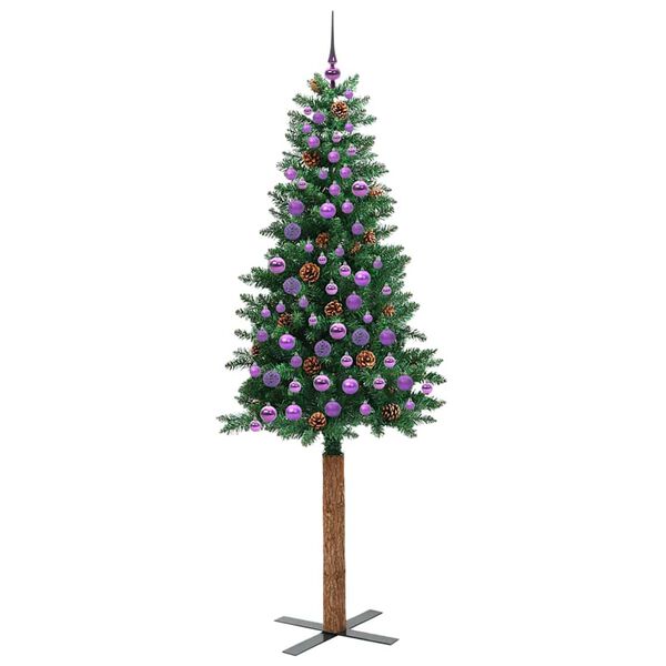 vidaXL Albero di Natale snodato con 300 LED con supporto Verde 210 cm