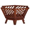 vidaXL Focolare Ruggine 60 x 53 x 30 cm Acciaio Corten