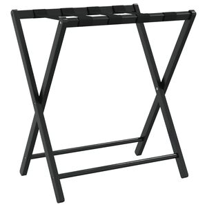 vidaXL Portabagagli Nero 68,5x38x58 cm in Bamb&ugrave;