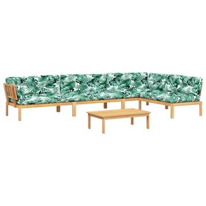 vidaXL Set Divano Pallet Giardino 5pz con Cuscini Massello Acacia