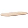 vidaXL Piano del tavolo 100x50x2,5 cm in legno massello di pino ovale