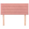 vidaXL Testiera Rosa 80x5x78/88 cm in Velluto