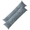 vidaXL Federa HEERLEN Azzurro 40 x 145 cm Tessuto Chenille