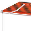 vidaXL Tenda da Sole Autoportante Automatica 450x350cm Arancio Marrone