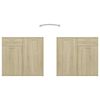 vidaXL Credenza Rovere Sonoma 160x36x75 cm in Legno Multistrato