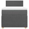 vidaXL Giroletto a Molle con Materasso Grigio Scuro 80x200 cm Tessuto