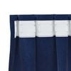 vidaXL Tende oscuranti 2 pcs Blu Scuro 140 x 140 cm Velluto