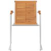 vidaXL Sedie da Giardino 2 pz con Cuscini in Legno Acacia e Acciaio