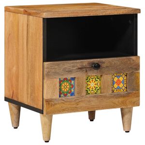 vidaXL Armadio da Notte con cassetto Naturale 40 x 33 x 46 cm