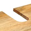 vidaXL Set Mobili da Bagno 4 pz Marrone in Legno Massello di Mango