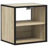 vidaXL Comodini a Muro 2 pz Rovere Sonoma 40x31x39,5 cm