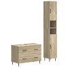 vidaXL Set di Armadi da Bagno da 2 Pezzi HAARLEM Rovere Sonoma
