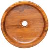 vidaXL Lavabo in Legno Massello di Teak Φ40x10 cm