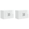 vidaXL Pannello lavastoviglie Kalmar 2 pcs Bianco Lucido