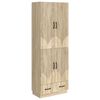 vidaXL Set di armadi 2 pcs Rovere Sonoma Legno ingegnerizzato