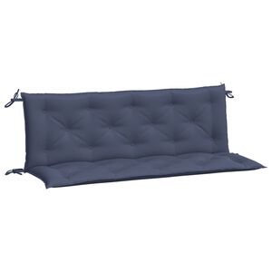 vidaXL Cuscini per Panca 2 pz Blu Marino 150x50x7 cm in Tessuto Oxford
