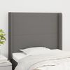 vidaXL Testiera ad Orecchio Grigio Scuro 83x16x118/128 cm in Tessuto
