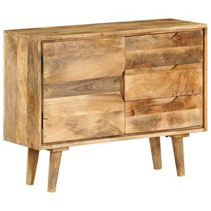 vidaXL Credenza in Legno Massello di Mango 90x30x69 cm