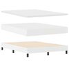 vidaXL Letto a molle con materasso Bianco 140 x 190 cm Pelle sintetica
