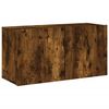 vidaXL Mobile TV a Parete Rovere Fumo 80x30x41 cm