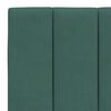 vidaXL Giroletto con LED senza Materasso Hanko Verde Scuro 140x200 cm in Velluto