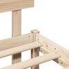 vidaXL Struttura del letto Marrone 140 x 190 cm Legno massello di pino