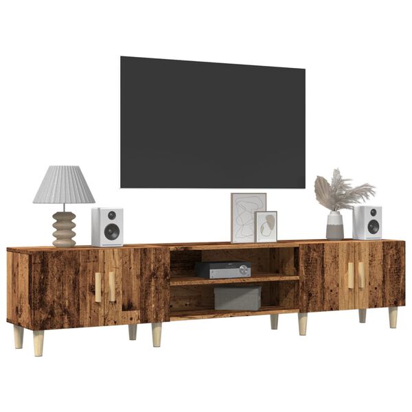 vidaXL Mobile Porta TV Legno Antico 180x31,5x40cm in Legno Multistrato