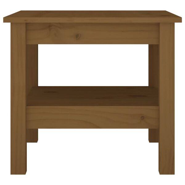 vidaXL Tavolino da Salotto ambra 45x45x40 cm Legno Massello di Pino