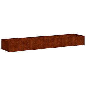 vidaXL Fioriera Arrugginita 360x80x40 cm in Acciaio Corten