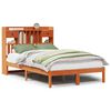 vidaXL Letto Libreria senza Materasso Marrone Cera 120x200 cm in Pino