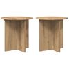 vidaXL Supporto per piante 2 pcs Rovere Artigianale 40 x 40 x 40 cm