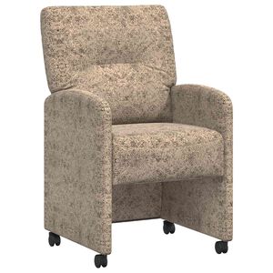 vidaXL Sedie da Pranzo con Ruote 2 pcs Grigio chiaro 57 x 67 x 95 cm