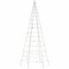 vidaXL Albero di Natale a LED 200 LED Colorato 180 cm