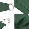 vidaXL Parasole a Vela Oxford Triangolare 4x4x4 m Verde Scuro