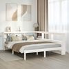 vidaXL Letto Libreria senza Materasso Bianco 140x190 cm Legno di Pino
