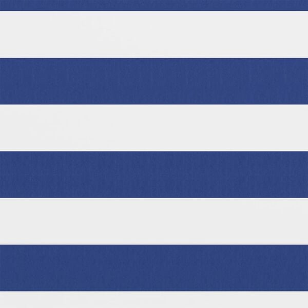 vidaXL Paravento da Balcone Bianco e Blu 75x600 cm in Tessuto Oxford