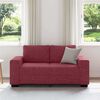 vidaXL Divano a 2 Posti Rosso Vino 160x77x82 cm in Tessuto