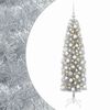 vidaXL Albero di Natale Artificiale Slim con Palline 180 cm 300 LED