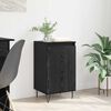 vidaXL Credenza Rovere Nero 40 x 35 x 70 cm Legno multistrato