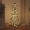 vidaXL Albero di Natale con 100 LED Bianco caldo 120 cm Rattan