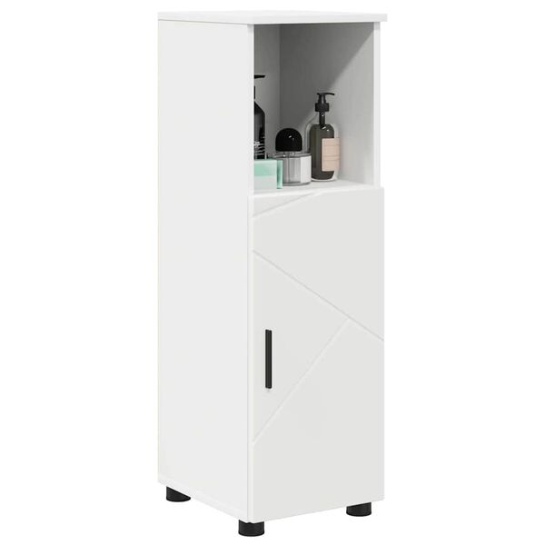 vidaXL Mobile da Bagno con archiviazione Bianco 30 x 35 x 95 cm