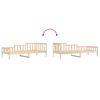 vidaXL Dormeuse senza Materasso 90x190 cm in Legno Massello di Pino