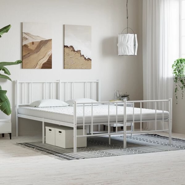 vidaXL Materasso in Schiuma Bianco 180x200 cm 7 Zone Durezza 20 ILD